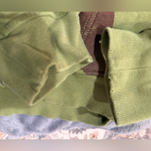 Silence + Noise Green and Brown Star oversizedHoodie by Urban Outfitters Size S - Picture 12 of 14